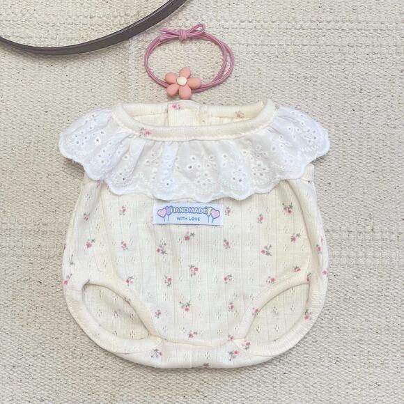 Bartholomew bear clothes outfits - Rose Romper (Medium) - Picture 2 of 2